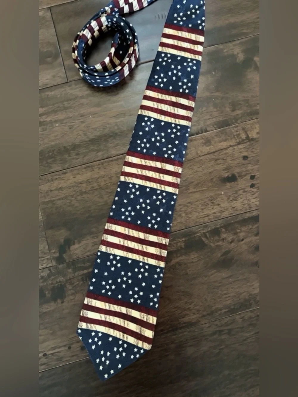 TANGO By Max Raab 100% Silk Neck Tie Americana Series 1864 American Flag mens
